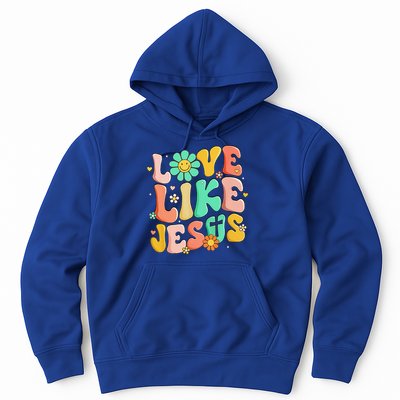 Retro Love Like Jesus Christian Religious God Lovers Gift Hoodie
