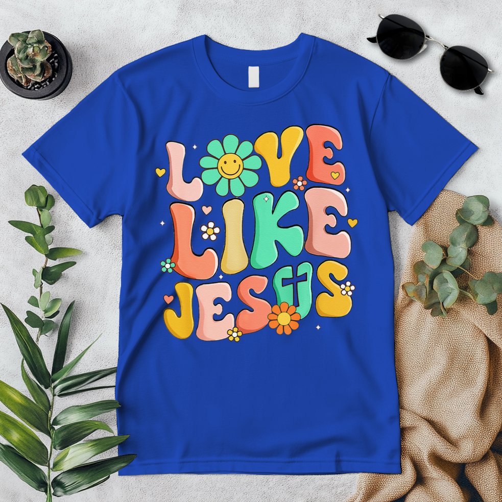 Retro Love Like Jesus Christian Religious God Lovers Gift Premium T-Shirt