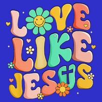 Retro Love Like Jesus Christian Religious God Lovers Gift Premium T-Shirt