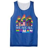 Rainbow Lgbt Lgbtq We Are All Hu Pride Gift Mesh Reversible Basketball Jersey Tank