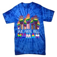 Rainbow Lgbt Lgbtq We Are All Hu Pride Gift Tie-Dye T-Shirt