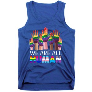 Rainbow Lgbt Lgbtq We Are All Hu Pride Gift Tank Top