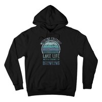 Retro Lake Life Apparel Lake Lover Weekend Forecast Drinking Hoodie