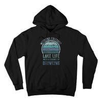 Retro Lake Life Apparel Lake Lover Weekend Forecast Drinking Tall Hoodie