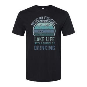 Retro Lake Life Apparel Lake Lover Weekend Forecast Drinking Softstyle CVC T-Shirt