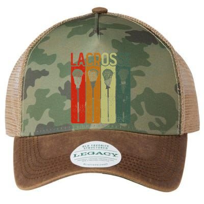 Retro Lax Lacross Stick Women Lacrosse Player Legacy Tie Dye Trucker Hat