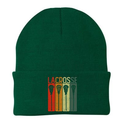 Retro Lax Lacross Stick Women Lacrosse Player Knit Cap Winter Beanie