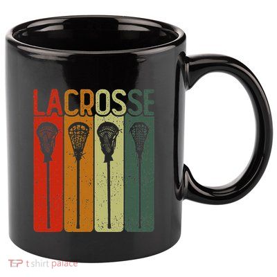 Retro Lax Lacross Stick Women Lacrosse Player 11oz C Handle Ceramic Mug