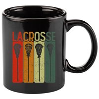 Retro Lax Lacross Stick Women Lacrosse Player 11oz C Handle Ceramic Mug