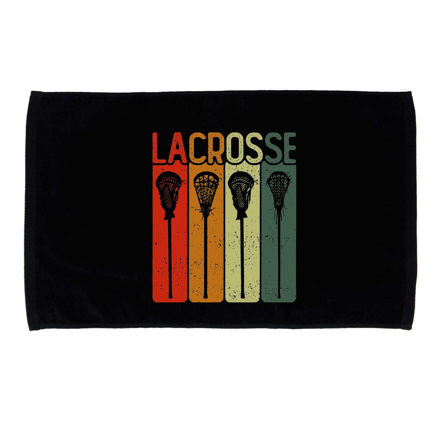 Retro Lax Lacross Stick Women Lacrosse Player Microfiber Hand Towel