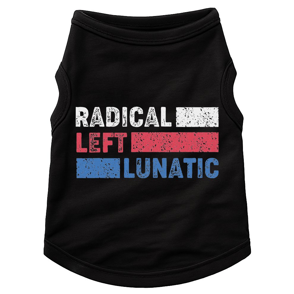 Radical Left Lunatic Anti Trump Funny Democrat Doggie Tank