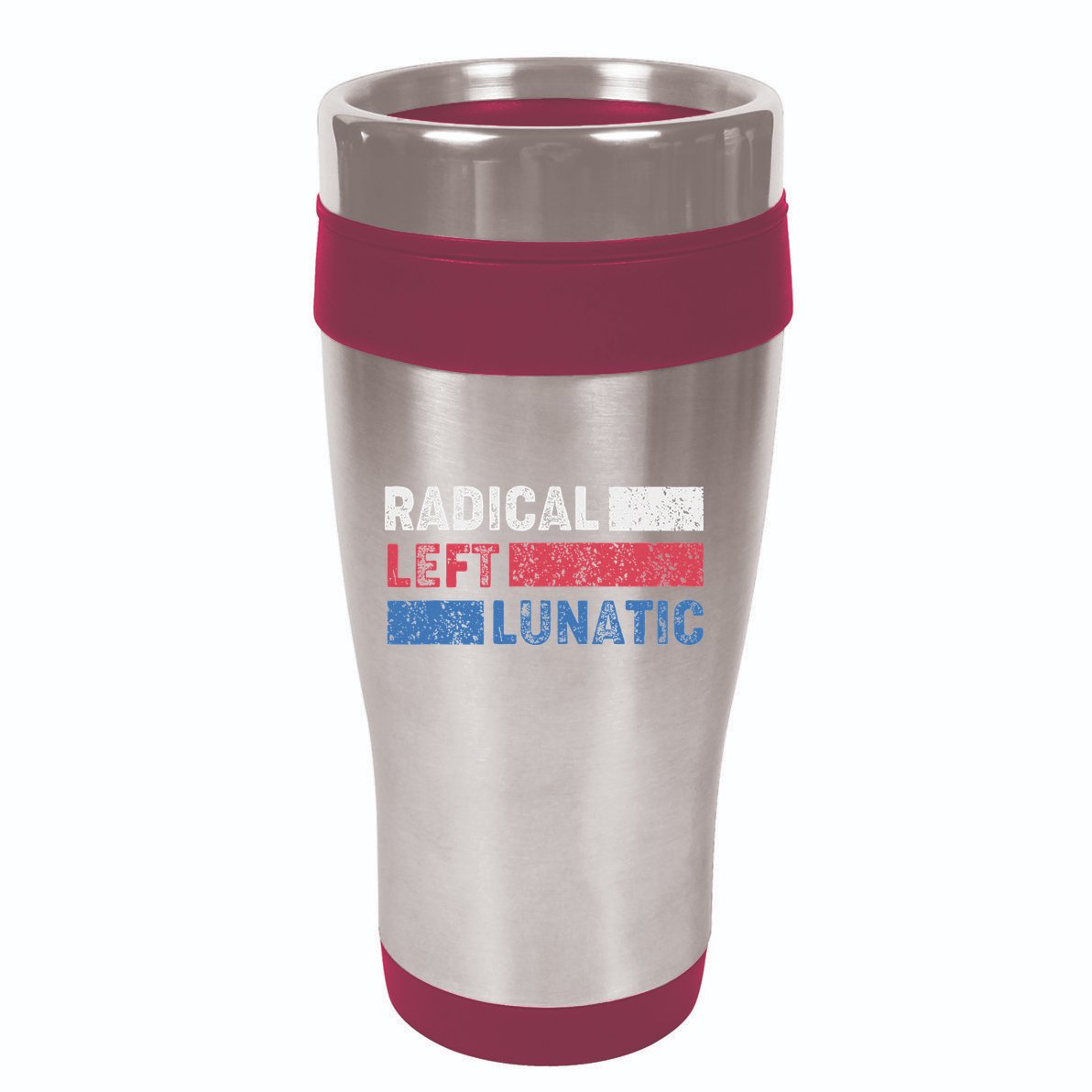 Radical Left Lunatic Anti Trump Funny Democrat 16oz Travel Tumbler