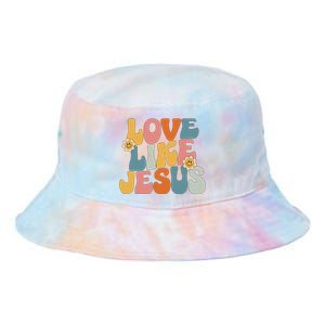 Retro Love Like Jesus Tie Dye Newport Bucket Hat