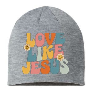 Retro Love Like Jesus Sustainable Beanie