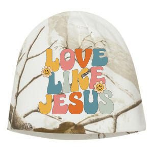 Retro Love Like Jesus Kati - Camo Knit Beanie