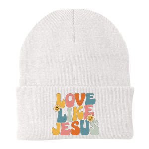 Retro Love Like Jesus Knit Cap Winter Beanie