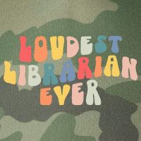 Retro Loudest Librarian Ever Funny School Librarian Gifts Legacy Tie Dye Trucker Hat