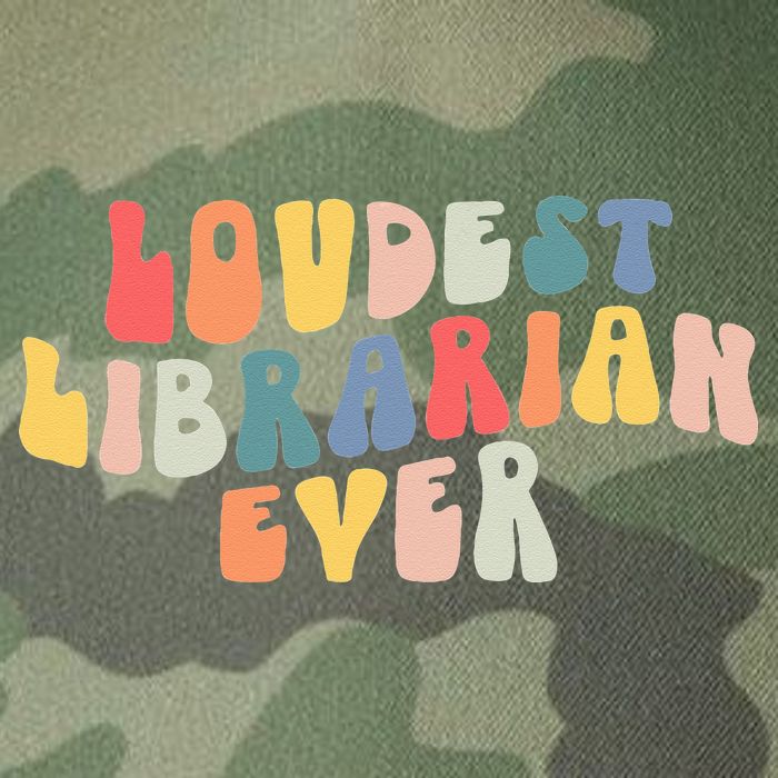 Retro Loudest Librarian Ever Funny School Librarian Gifts Legacy Tie Dye Trucker Hat