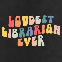 Retro Loudest Librarian Ever Funny School Librarian Gifts Cool Comfort Performance Bucket Hat