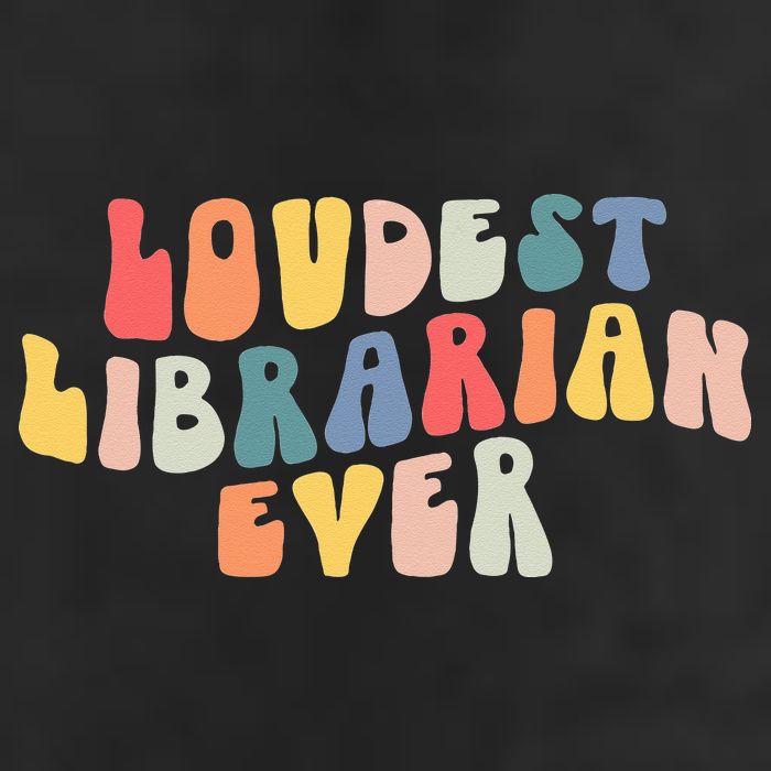 Retro Loudest Librarian Ever Funny School Librarian Gifts Cool Comfort Performance Bucket Hat
