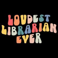 Retro Loudest Librarian Ever Funny School Librarian Gifts 16 in Basic Backpack
