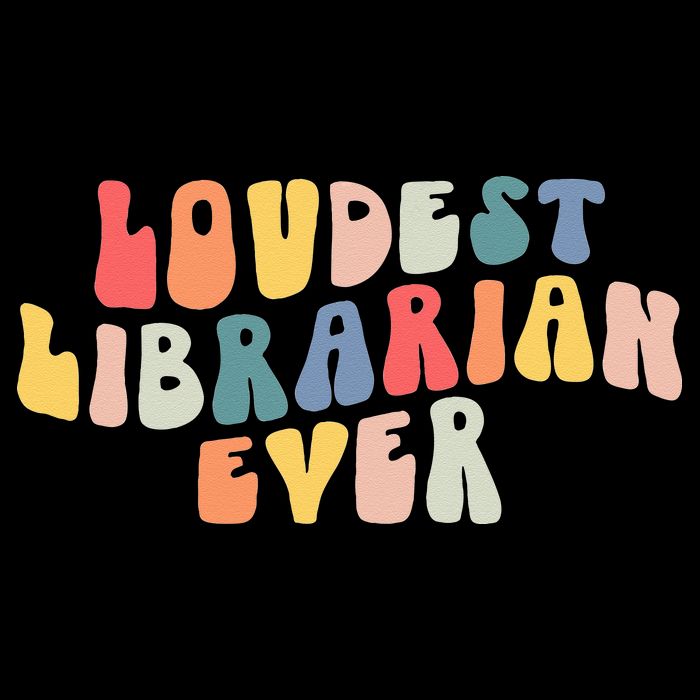 Retro Loudest Librarian Ever Funny School Librarian Gifts 16 in Basic Backpack