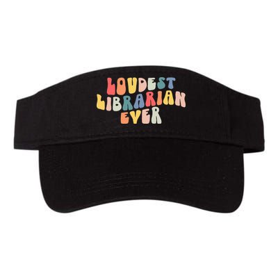 Retro Loudest Librarian Ever Funny School Librarian Gifts Visor