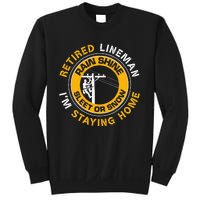 Retired Lineman Lineworker Power Lineman Retirement Sweatshirt