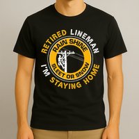 Retired Lineman Lineworker Power Lineman Retirement T-Shirt