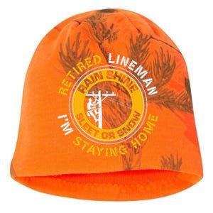 Retired Lineman Lineworker Power Lineman Retirement Kati - Camo Knit Beanie