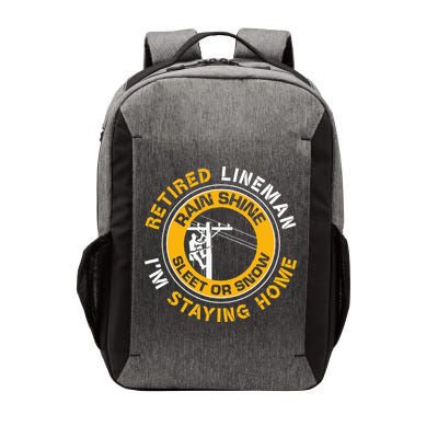 Retired Lineman Lineworker Power Lineman Retirement Vector Backpack