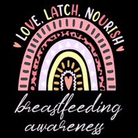 Rainbow Love Latch Nourish Breastfeeding Awareness Month Impact Tech Backpack