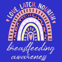 Rainbow Love Latch Nourish Breastfeeding Awareness Month Visor