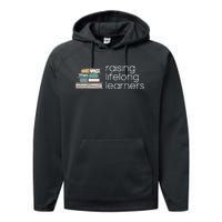 Raising Lifelong Learners Books Bookish Homeschool Mama Performance Fleece Hoodie