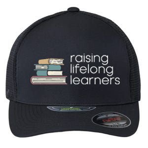 Raising Lifelong Learners Books Bookish Homeschool Mama Flexfit Unipanel Trucker Cap