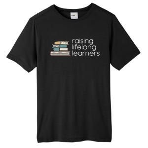 Raising Lifelong Learners Books Bookish Homeschool Mama Tall Fusion ChromaSoft Performance T-Shirt