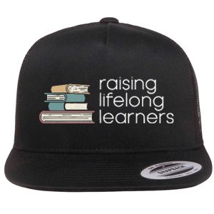 Raising Lifelong Learners Books Bookish Homeschool Mama Flat Bill Trucker Hat