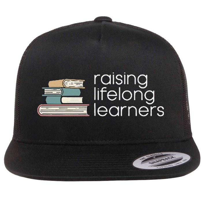 Raising Lifelong Learners Books Bookish Homeschool Mama Flat Bill Trucker Hat