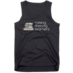 Raising Lifelong Learners Books Bookish Homeschool Mama Tank Top