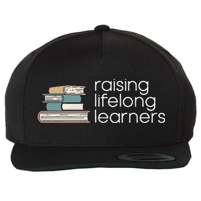 Raising Lifelong Learners Books Bookish Homeschool Mama Wool Snapback Cap