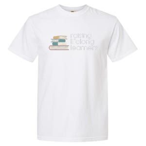 Raising Lifelong Learners Books Bookish Homeschool Mama Garment-Dyed Heavyweight T-Shirt