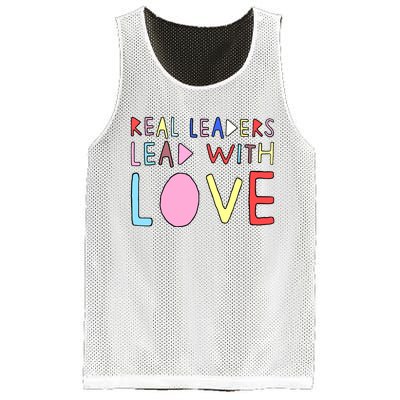 Real Leaders Lead With Love Mesh Reversible Basketball Jersey Tank