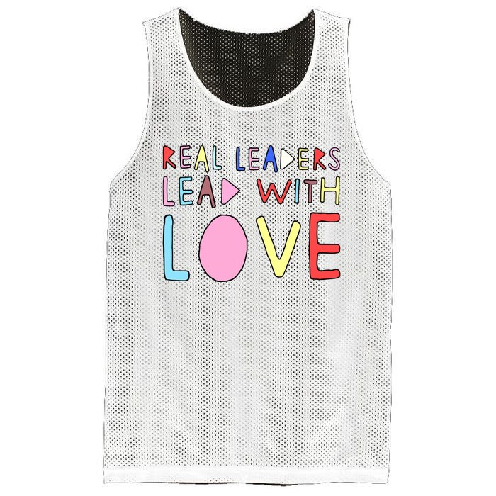 Real Leaders Lead With Love Mesh Reversible Basketball Jersey Tank