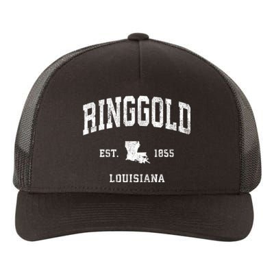 Ringgold Louisiana La Vintage Athletic Sports Yupoong Adult 5-Panel Trucker Hat