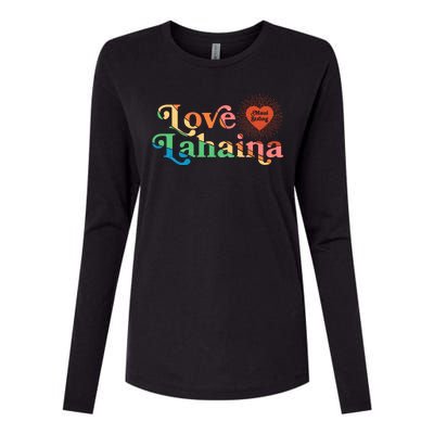 Retro Love Lahaina Maui Strong Womens Cotton Relaxed Long Sleeve T-Shirt