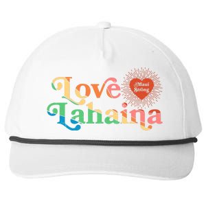 Retro Love Lahaina Maui Strong Snapback Five-Panel Rope Hat