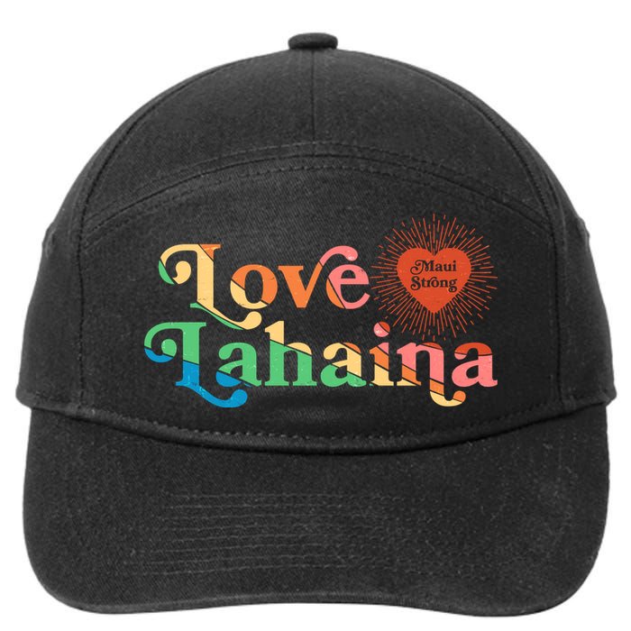 Retro Love Lahaina Maui Strong 7-Panel Snapback Hat
