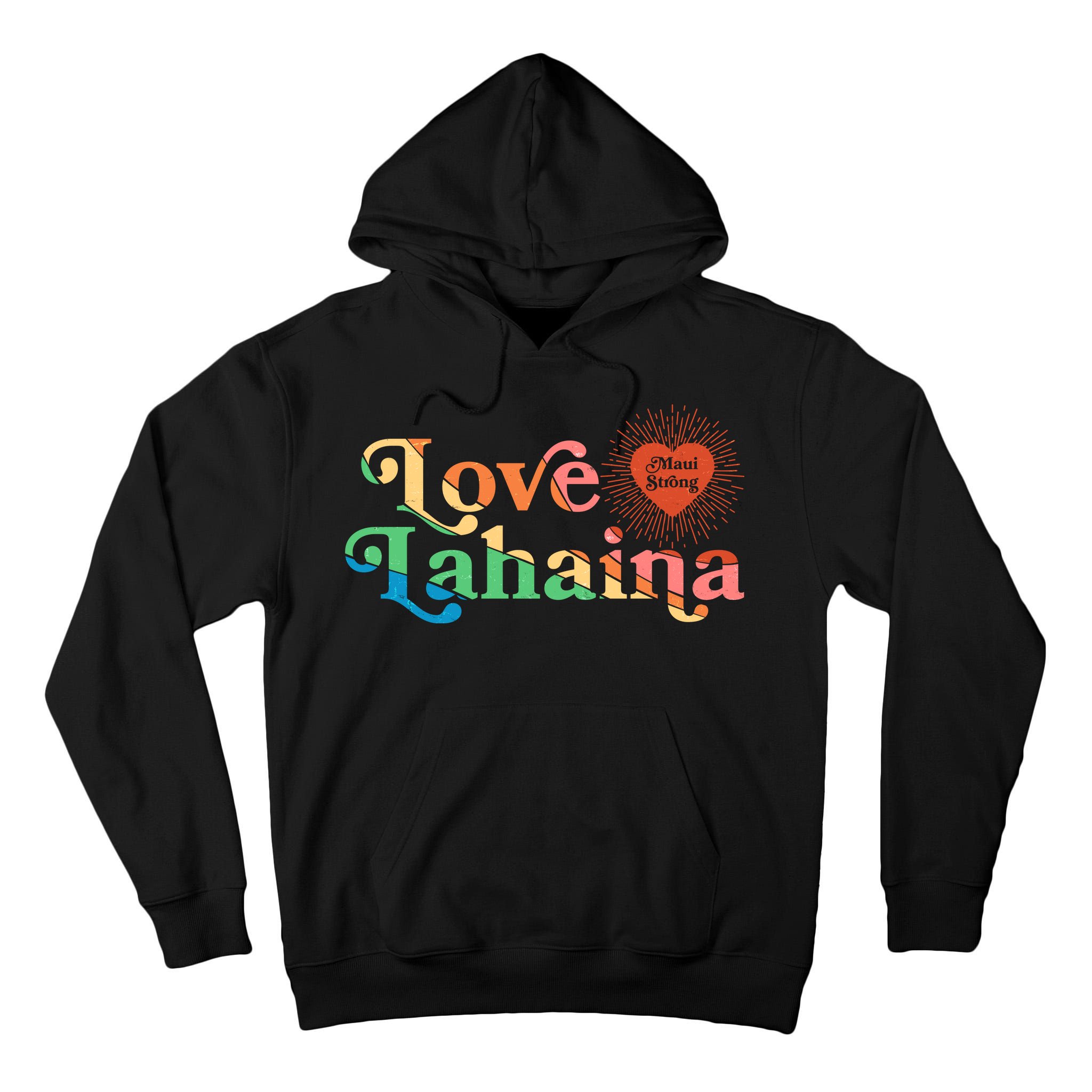 Retro Love Lahaina Maui Strong Tall Hoodie