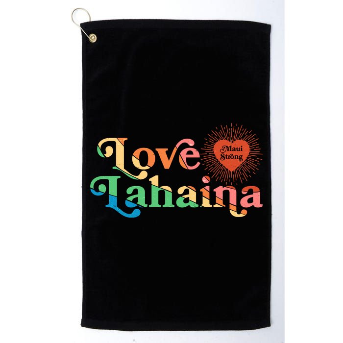 Retro Love Lahaina Maui Strong Golf Towel