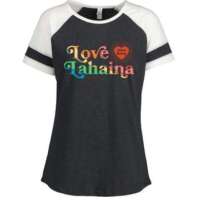 Retro Love Lahaina Maui Strong Enza Ladies Jersey Colorblock Tee